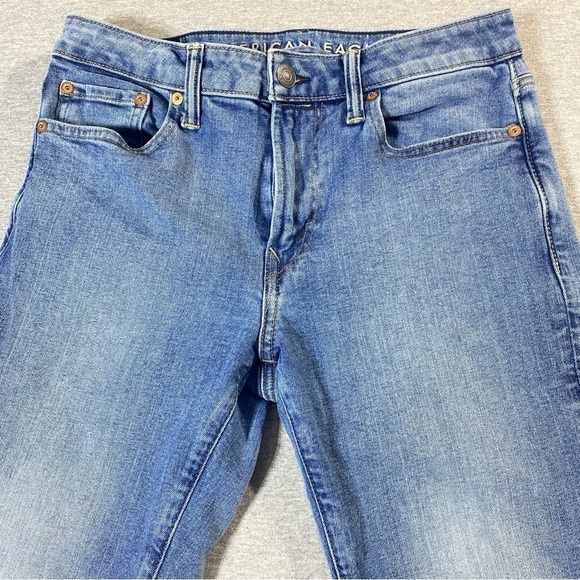 American Eagle Jeans Mens W30 Blue Slim Straight Airflex + Low Rise Casual Denim - Picture 3 of 14